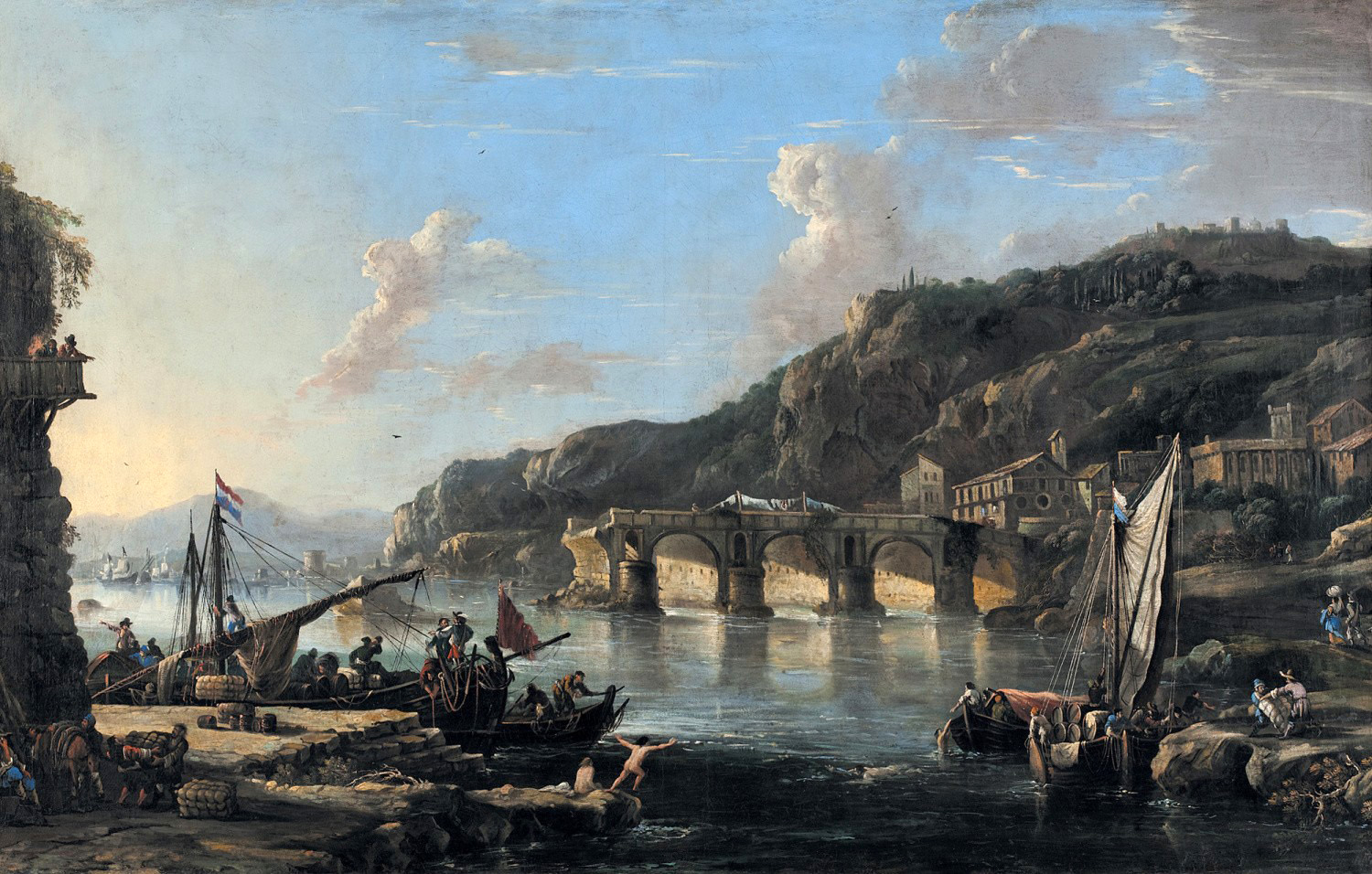 a river landscape